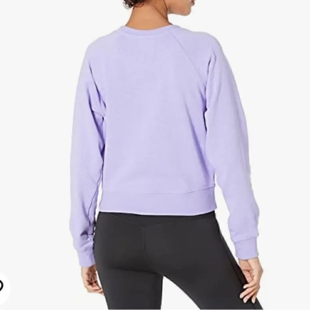 Lilac Champion Women's Campus French Terry Graphic Crew Shirt